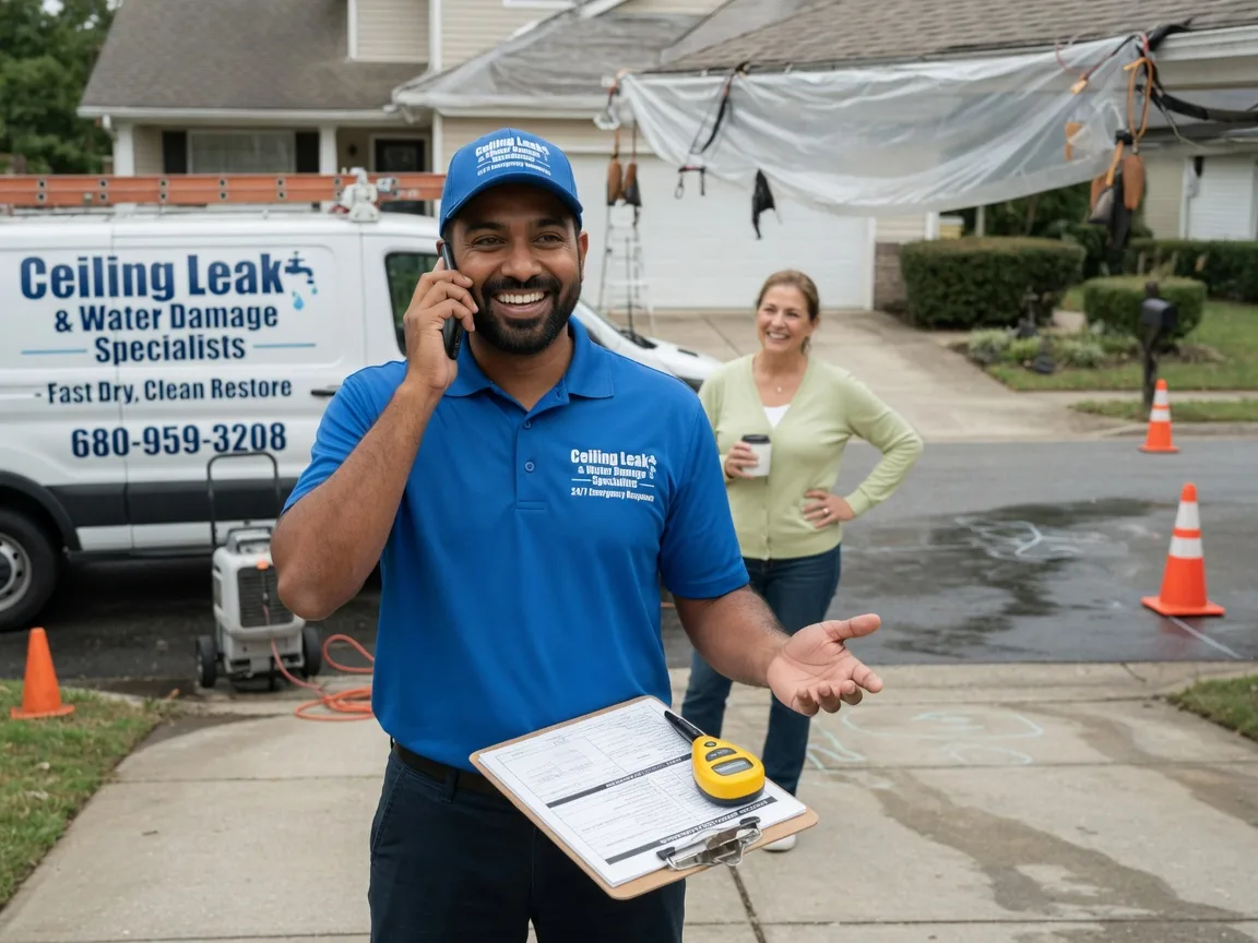 Ceiling Leak Cleanup Midland, OH FAQs